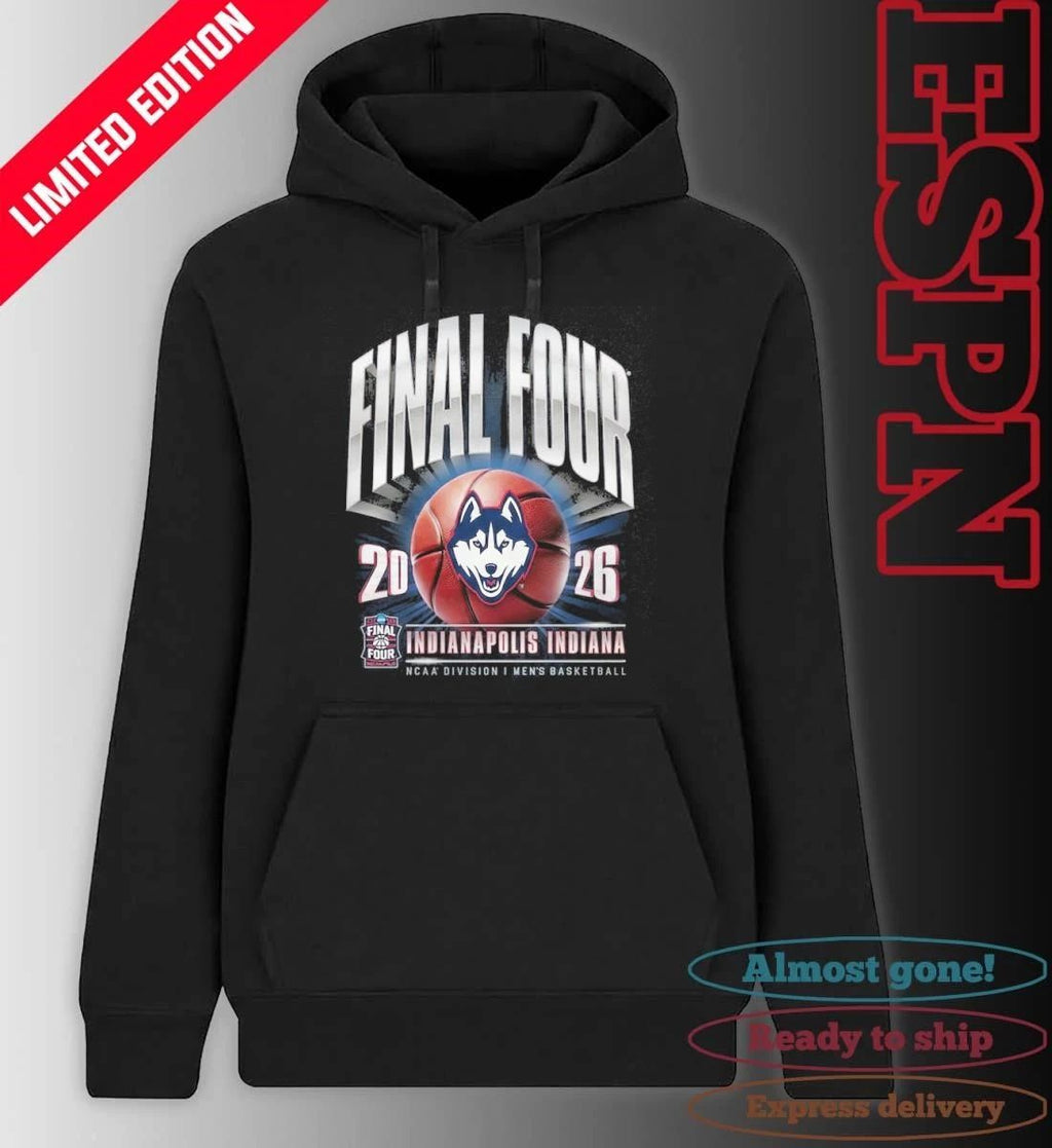 Uconn Huskies 2026 NCAA Men’s Basketball Tournament March Madness Final Four Vintage T-Shirt