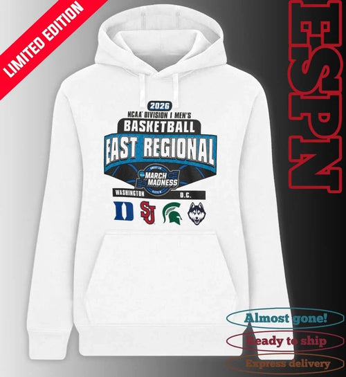 4 Teams East Regional 2026 NCAA DI Men’s Basketball Sweet Sixteen T-Shirt