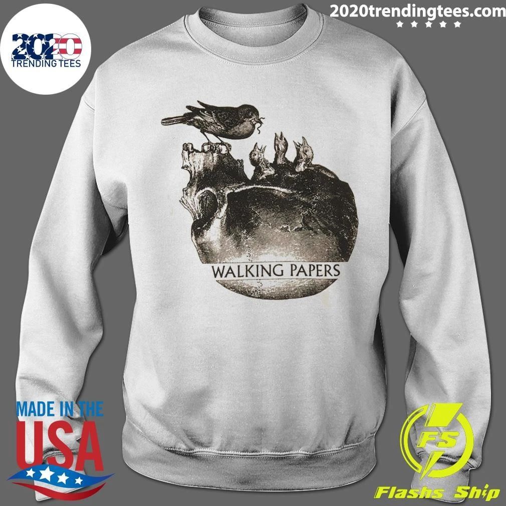 Walking Papers Birds On Skull Junior Shirt