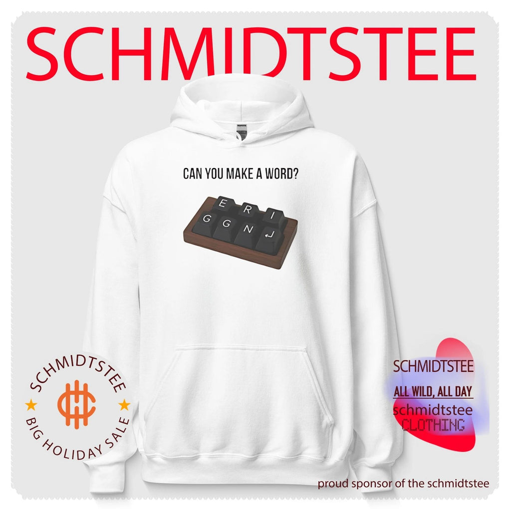Can you make a word with this keyboard graphic shirt