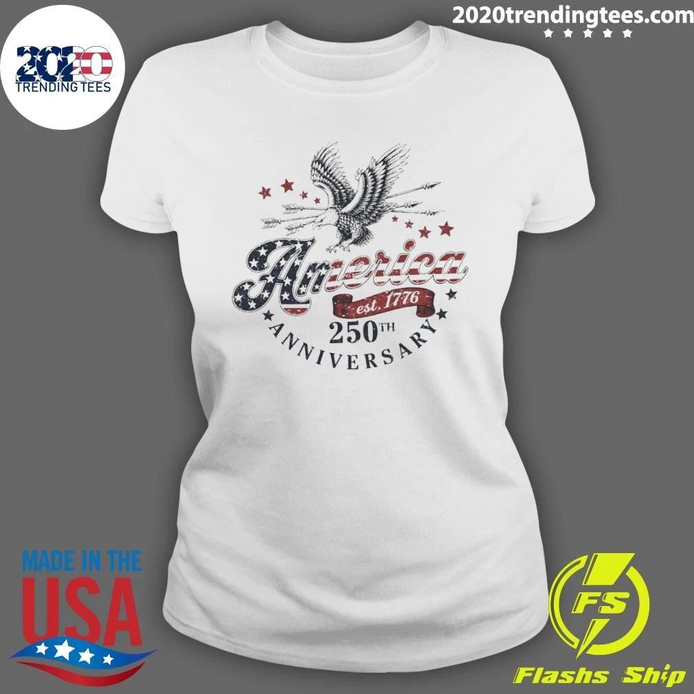 Eagle America 250th Anniversary 1776 2026 Usa Independence Day Shirt