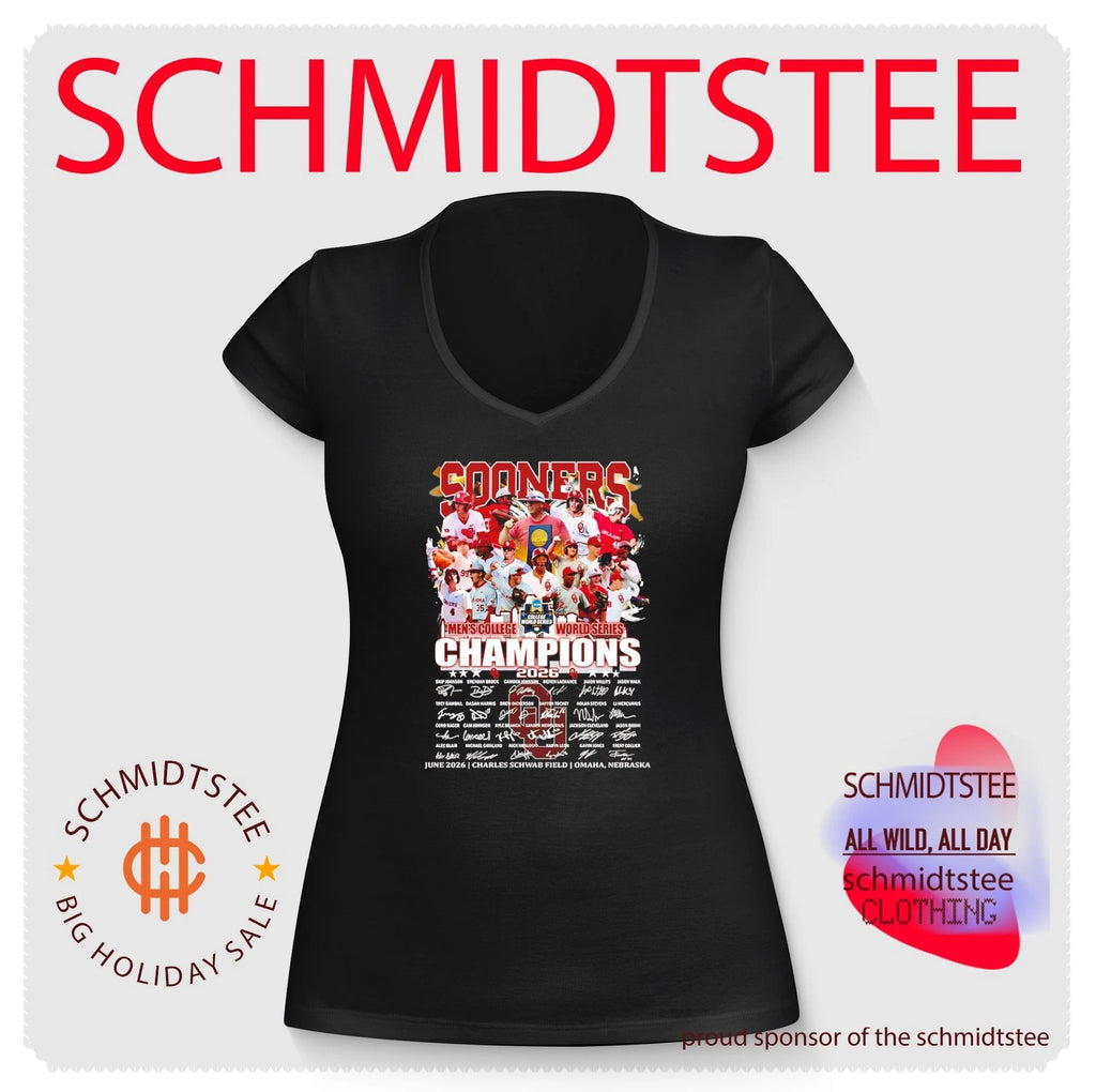 2026 Oklahoma Sooners Men’s College World Series Champions signature shirt