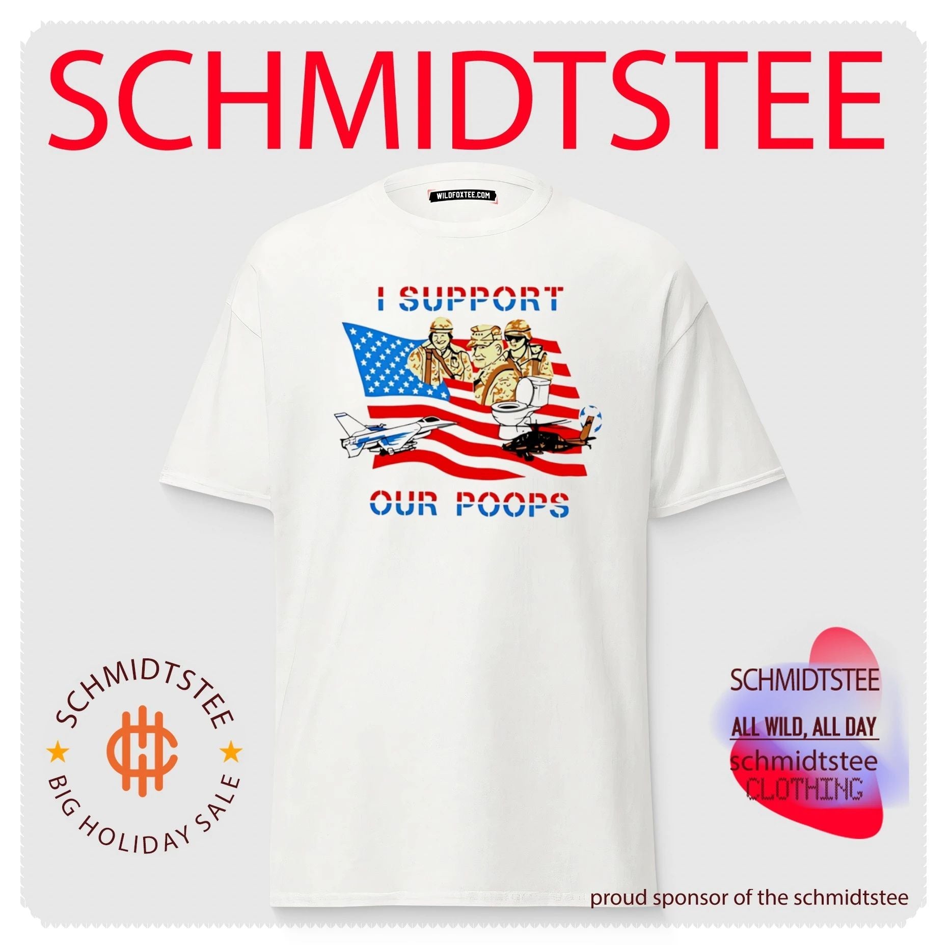 American soldier I support our poops shirt