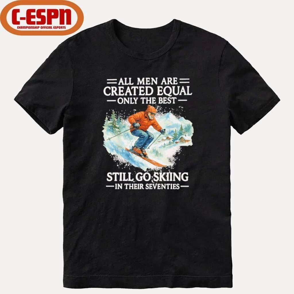 70th Birthday Skier Gifts Man 70 Years Old Skiing Shirt
