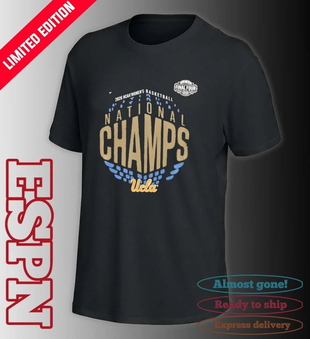 UCLA Bruins 2026 NCAA Women’s Basketball National Champions Locker Room T-Shirt