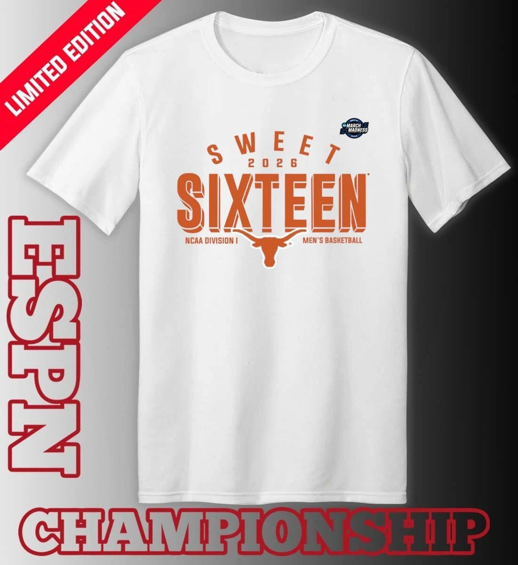 Sweet 16 Texas Longhorns 2026 NCAA Men’s Basketball T-Shirt