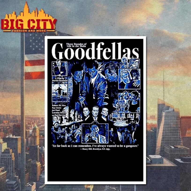 Vintage Goodfellas Movie Poster Graphic Print T Shirt
