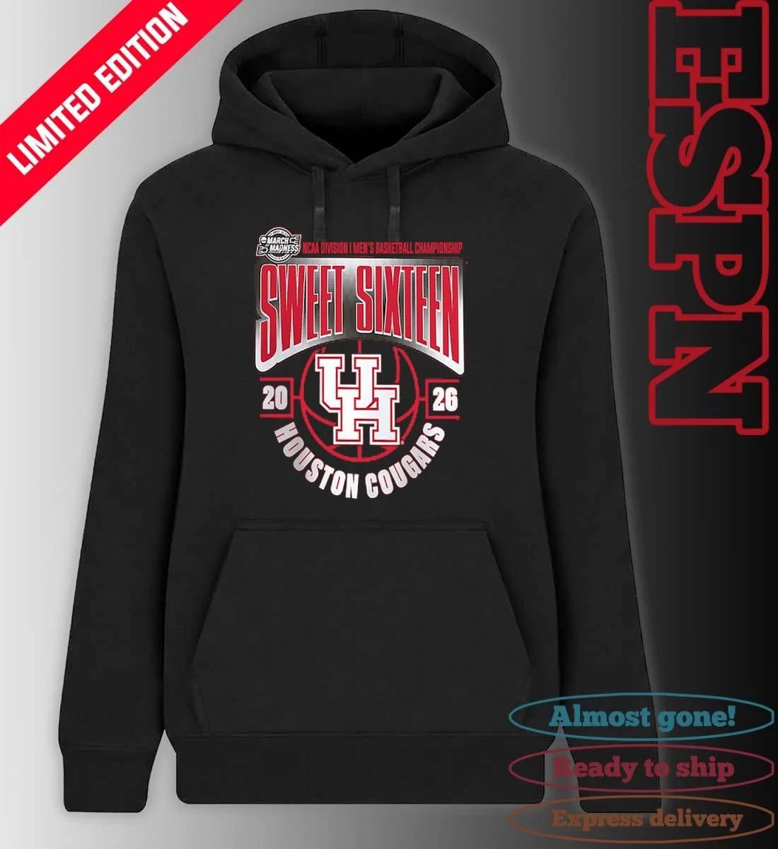 Houston Cougars Sweet 16 NCAA DI Men’s Basketball Tournament March Madness 2026 T-Shirt