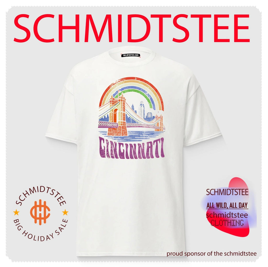 Cincinnati Rainbow Roebling Bridge Proud of our city shirt