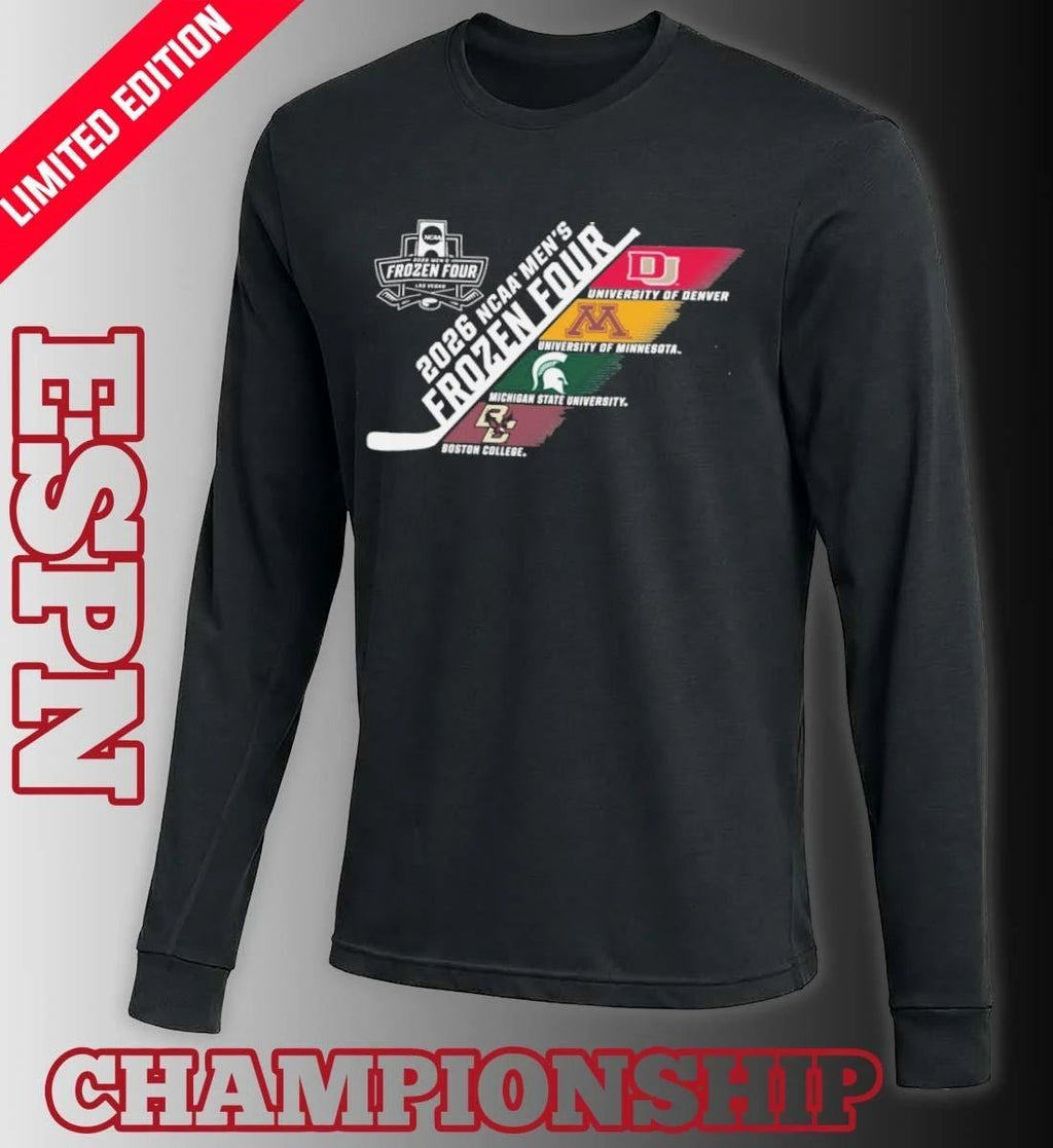 NCAA Men’s Frozen Four 4 Teams 2026 Las Vegas Shirt