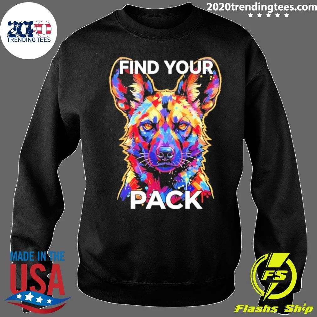 Find Your Pack African Wild Dog Wildlife Shirt