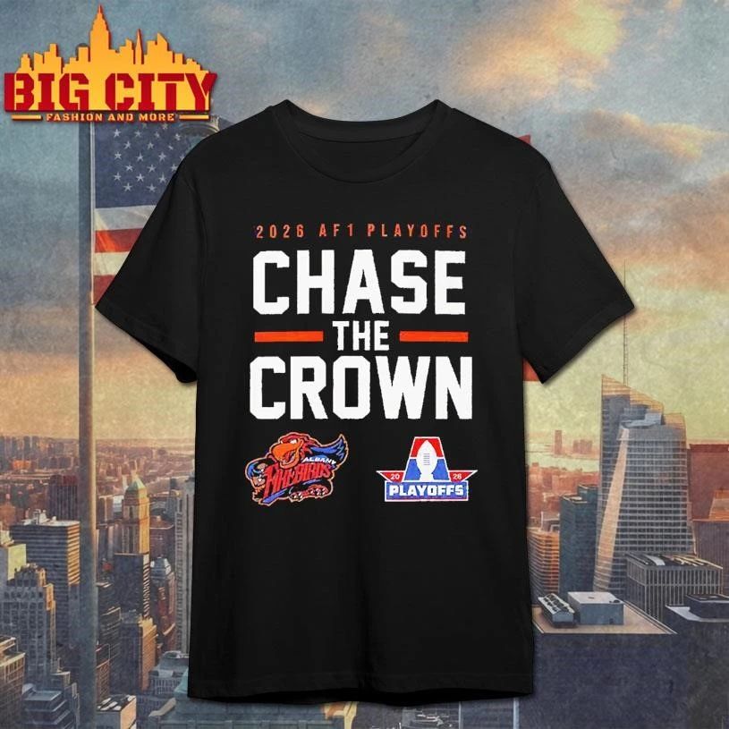 Albany Firebirds 2026 AF1 Playoffs Chase the Crown Graphic T Shirt