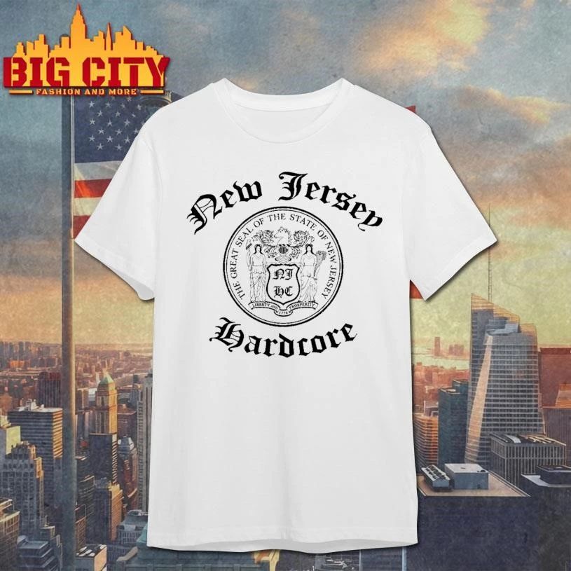 New Jersey Hardcore NJHC State Seal Punk Music Shirt