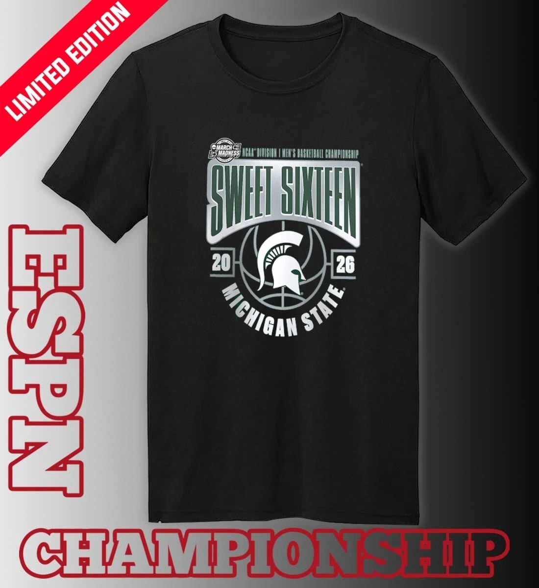 Michigan State Spartans Sweet 16 NCAA DI Men’s Basketball Tournament March Madness 2026 T-Shirt