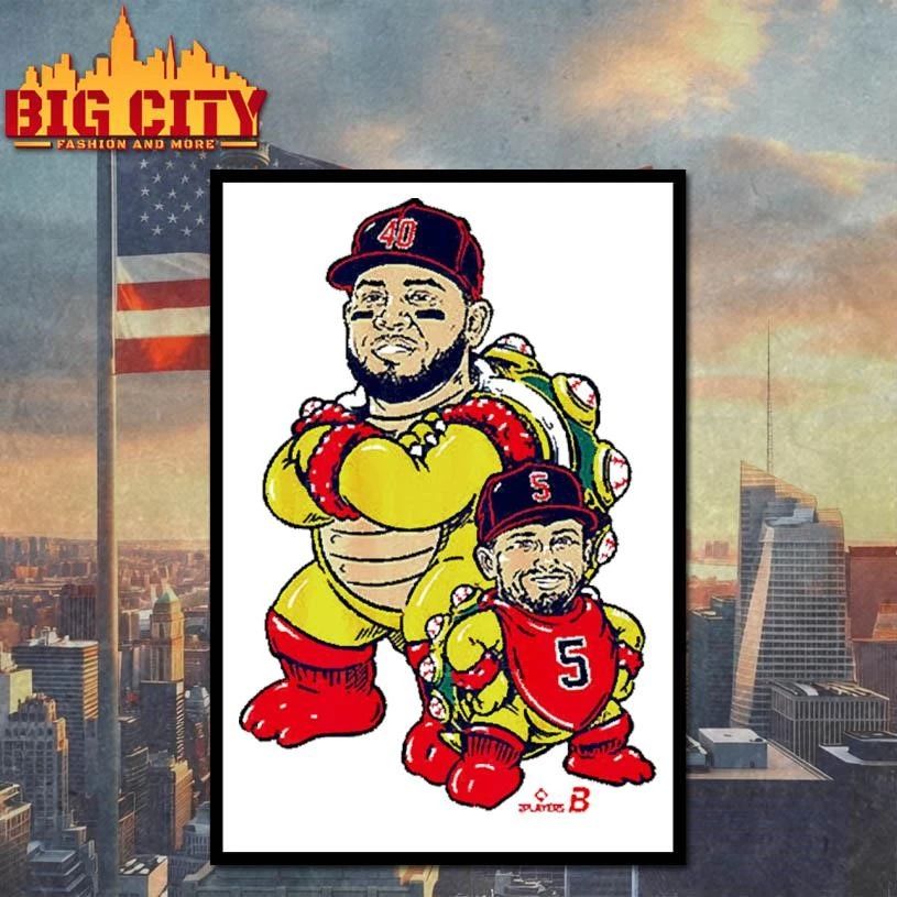 Willson Contreras and Caleb Durbin Bowser & Mini Bowser Meme Funny Shirt
