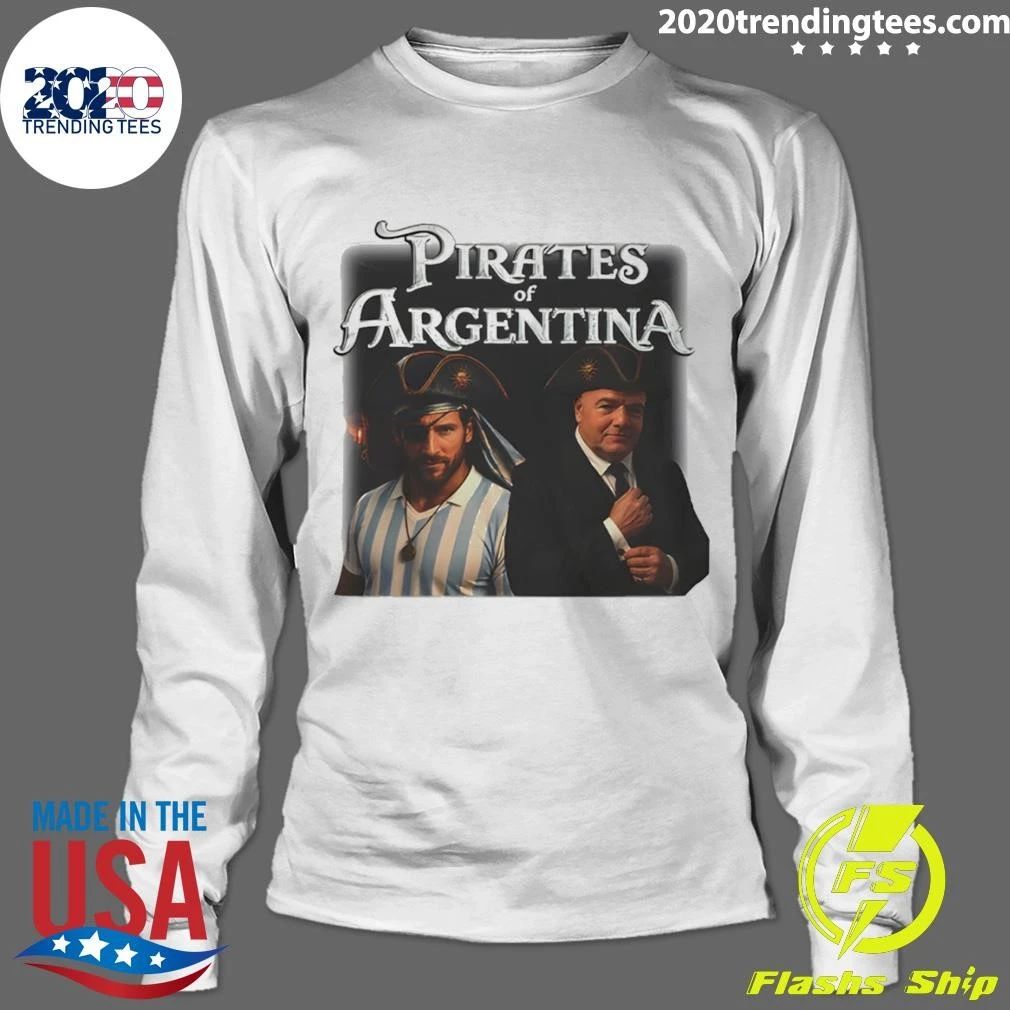 Messi Vs Gianni Infantino Pirates Of Argentina Soccer World Cup 2026 Meme Shirt