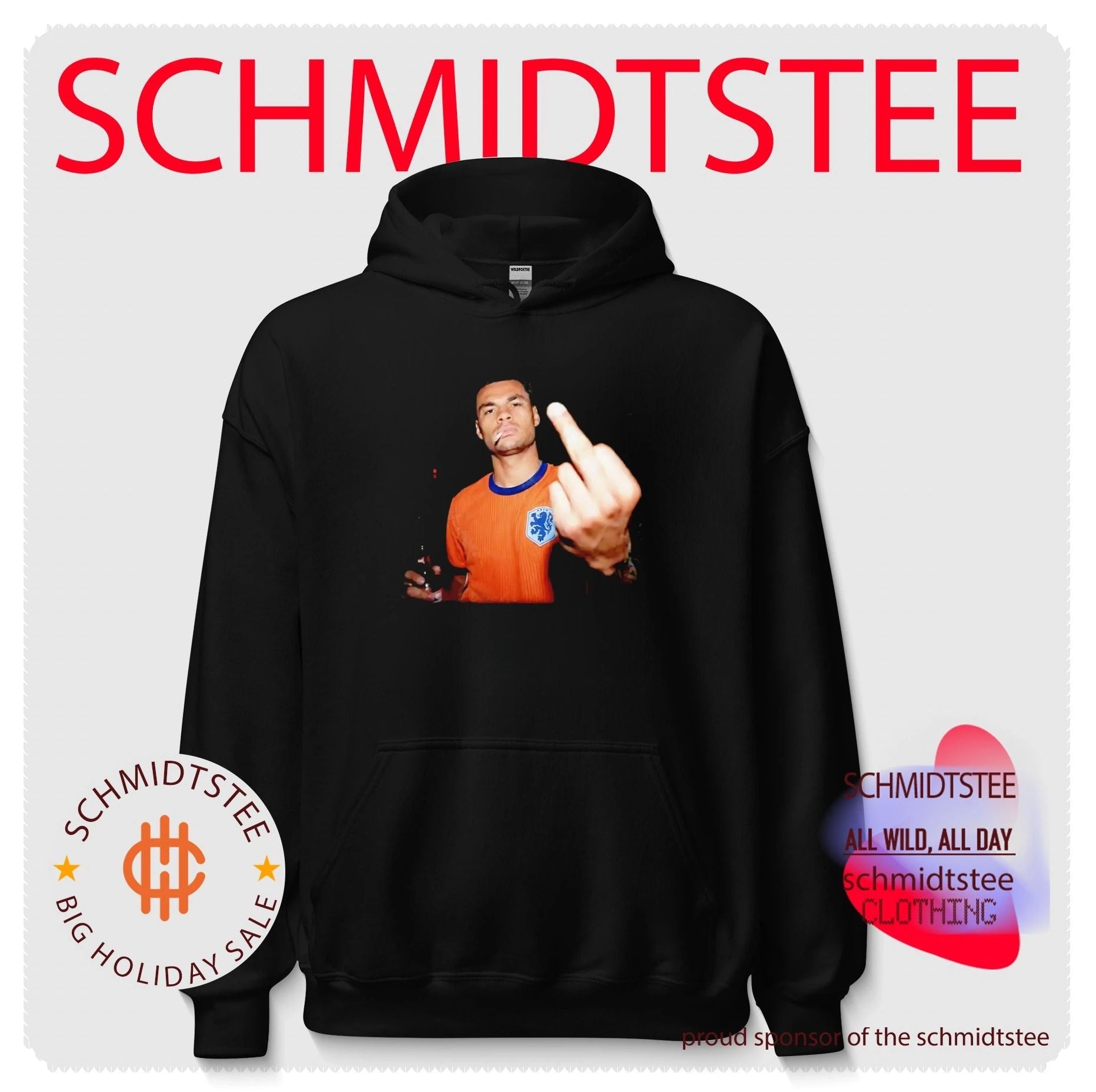 Cody Gakpo Netherlands National Football Team middle finger shirt