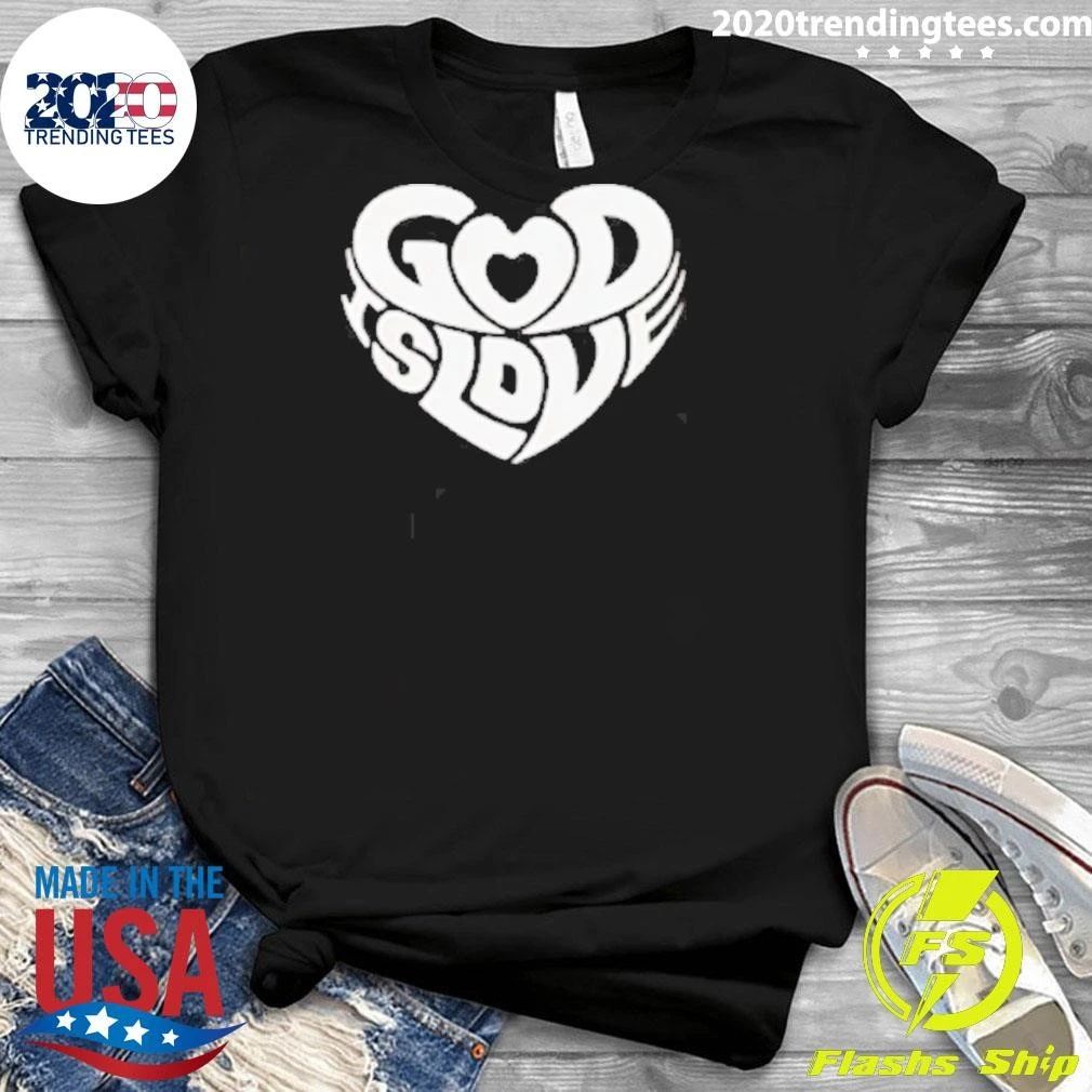 God Is Love Heart Logo Shirt