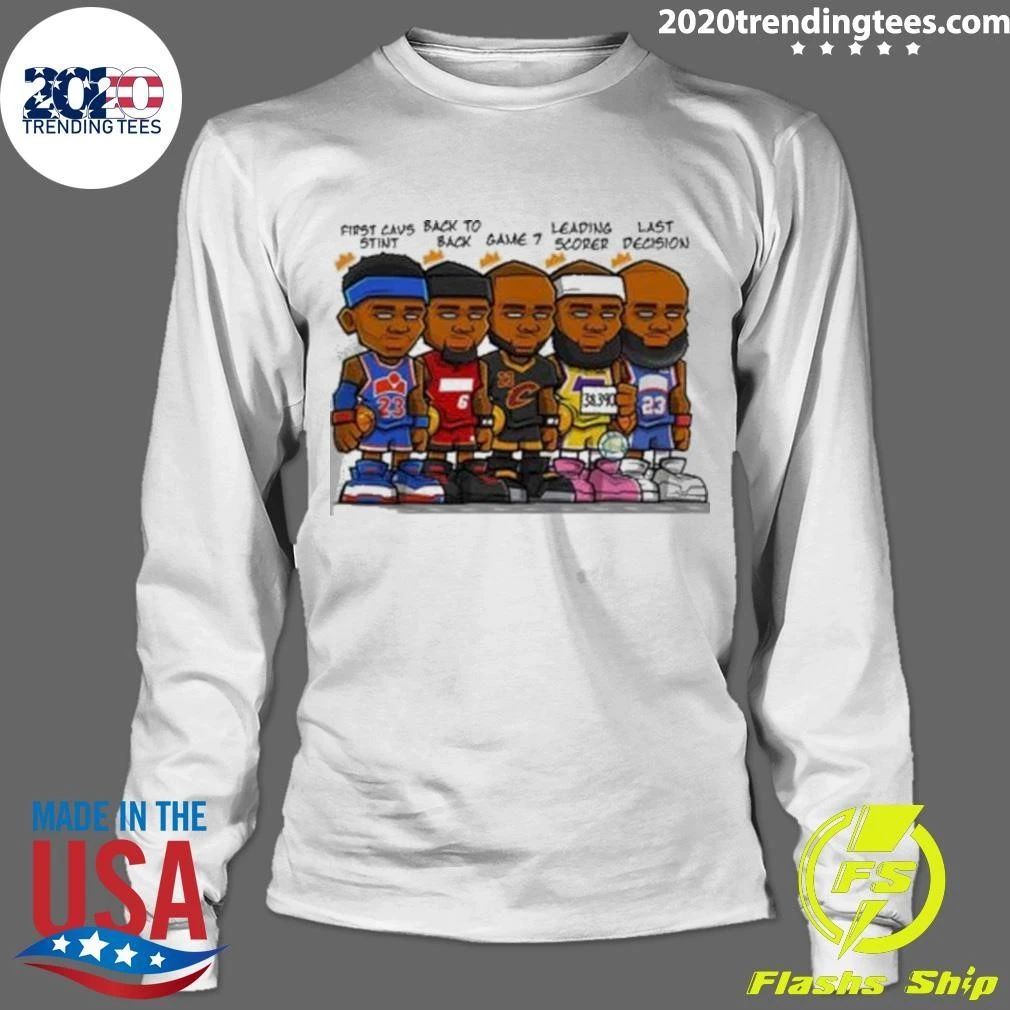 Nba Lebron Jame Whole Career Each Stage 2027 Shirt