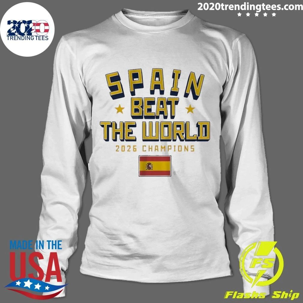 Spain National Soccer Beat The World 2026 World Cup Champions Shirt