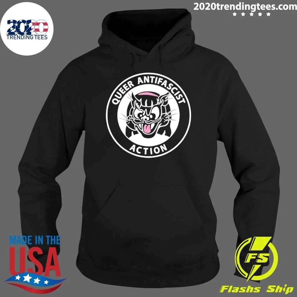 Queer Antifascist Action Antifa Lgbtq Shirt