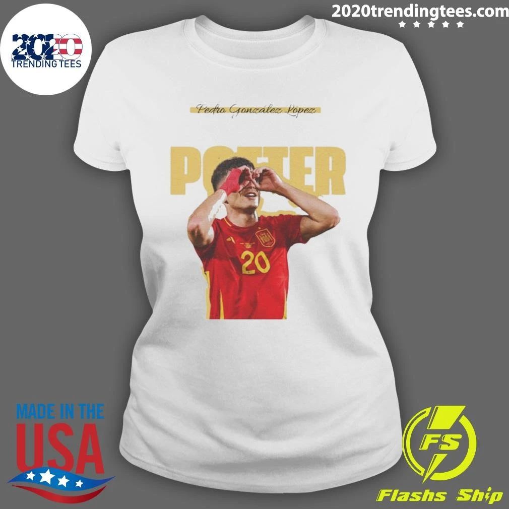 Pedri Potter Spain Soccer Player Celebration World Cup 2026 Shirt