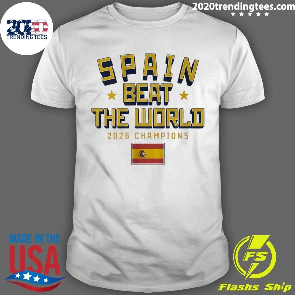 Spain National Soccer Beat The World 2026 World Cup Champions Shirt