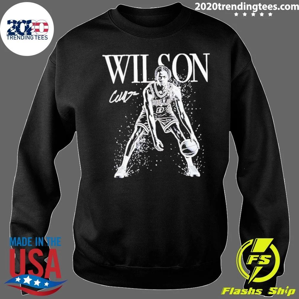 Caleb Wilson Nba Chicago Bulls Mono Player Signature Shirt