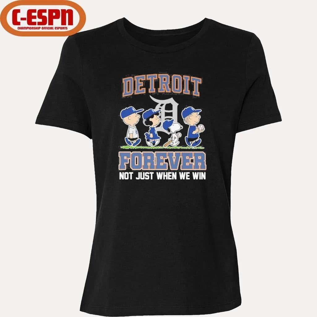 The Peanuts Characters Forever X Detroit Tigers Shirt