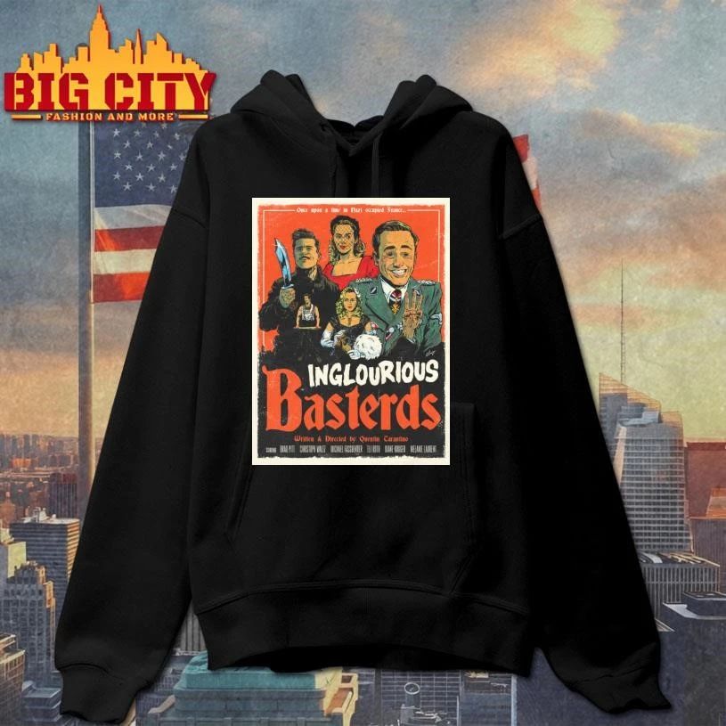 Inglourious Basterds Quentin Tarantino Vintage Retro Movie Poster Graphic T shirt