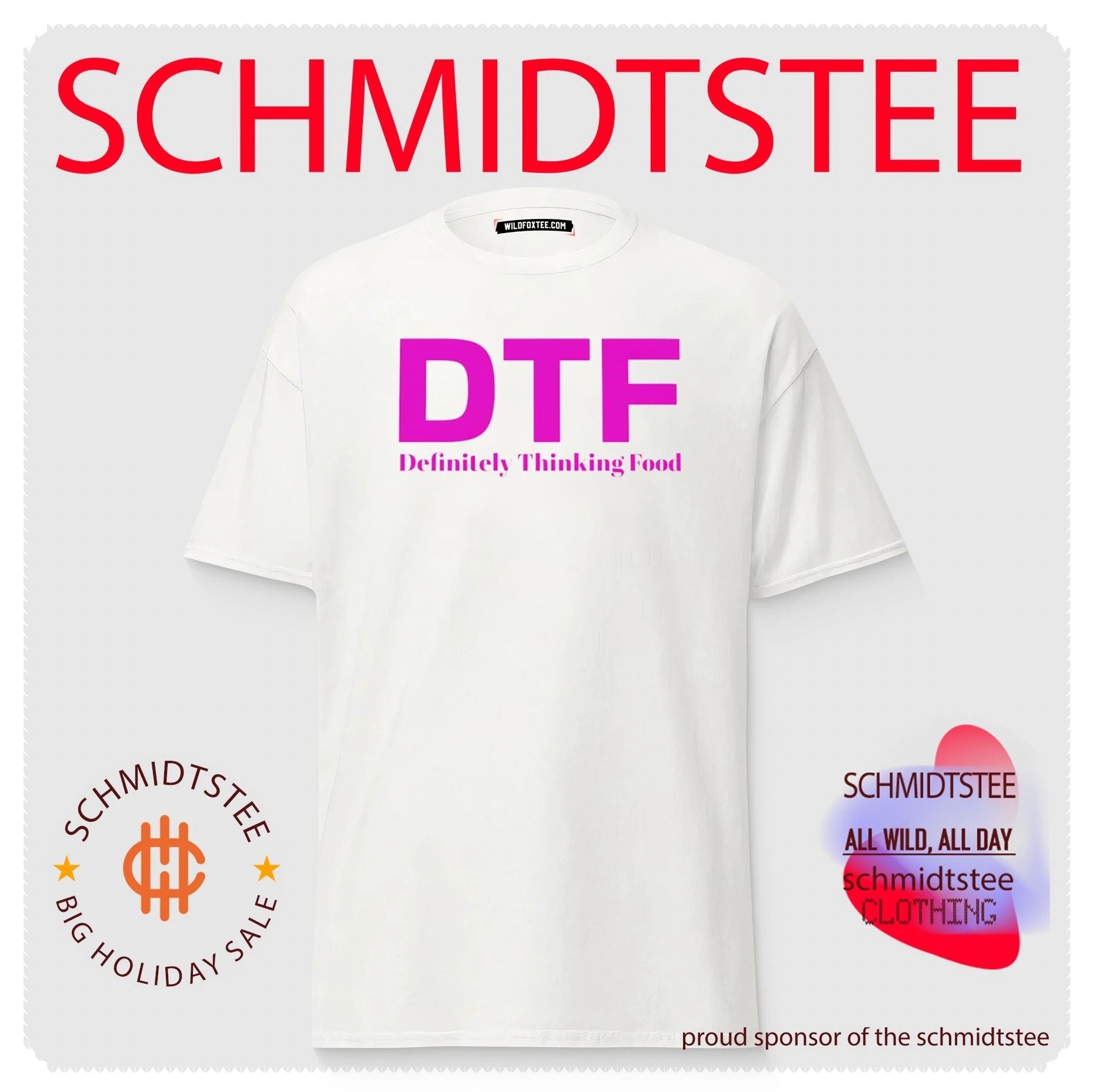 DTF Definitely Thinking Food foodie humor shirt