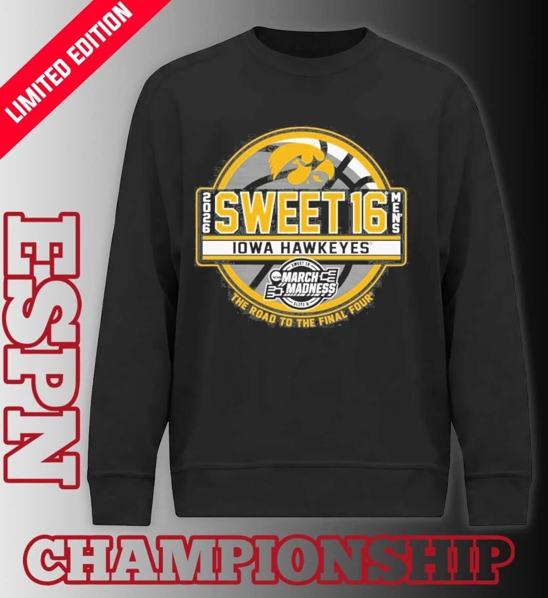 University of Iowa Men’s Basketball 2026 Sweet 16 Shirt