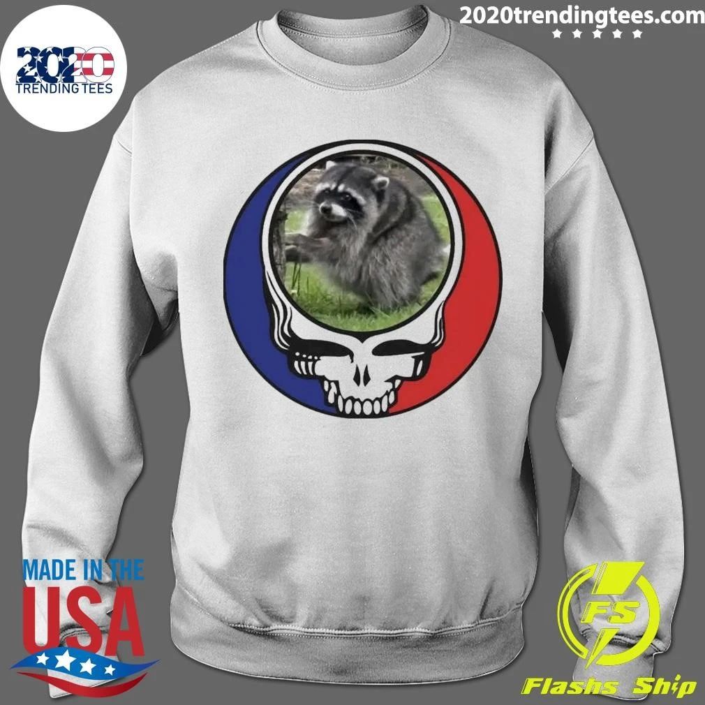 Skull Settle Down Easy Jimothy Raccoon Shirt