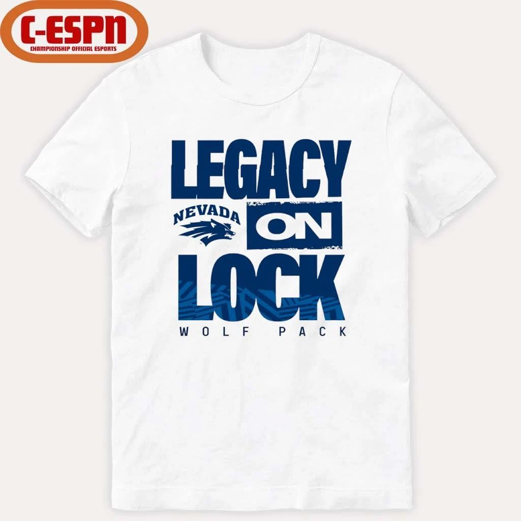 Nevada Wolf Pack Basketball Legacy On Lock Bench T-Shirt