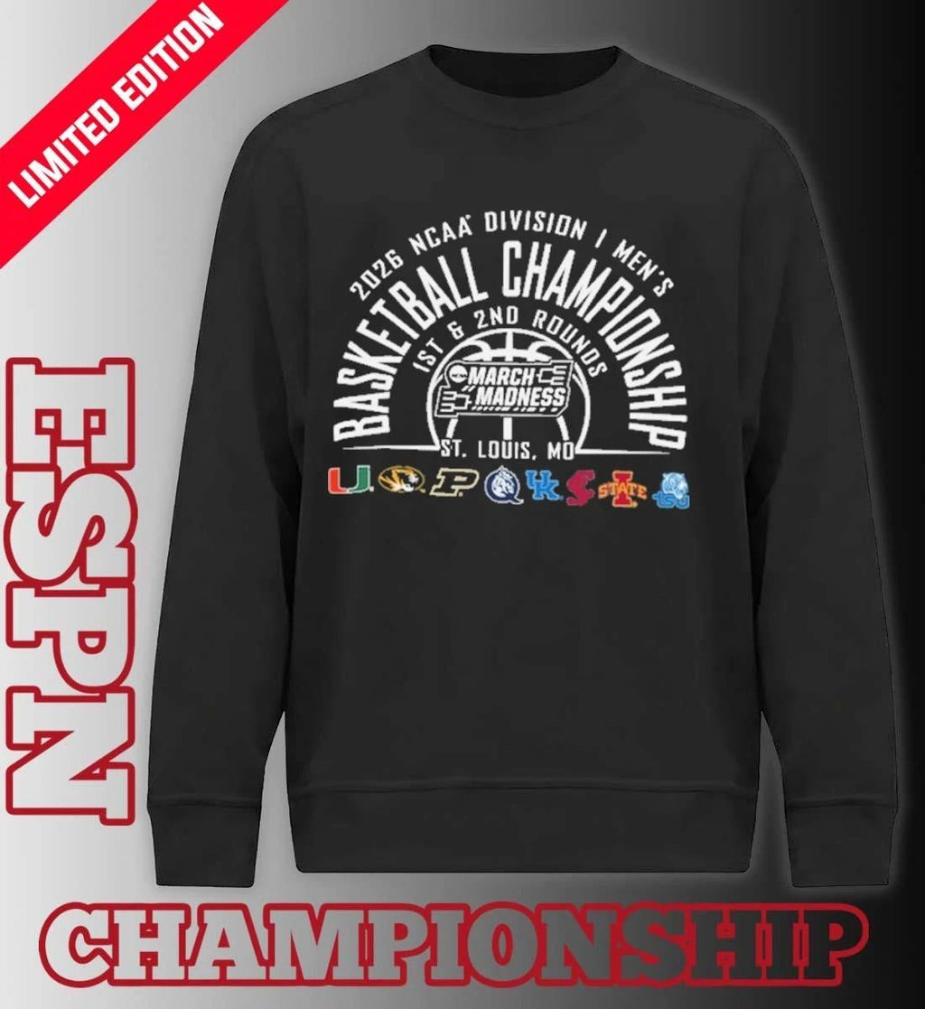 NCAA Men’s Basketball 2026 March Madness St. Louis, MO T-Shirt