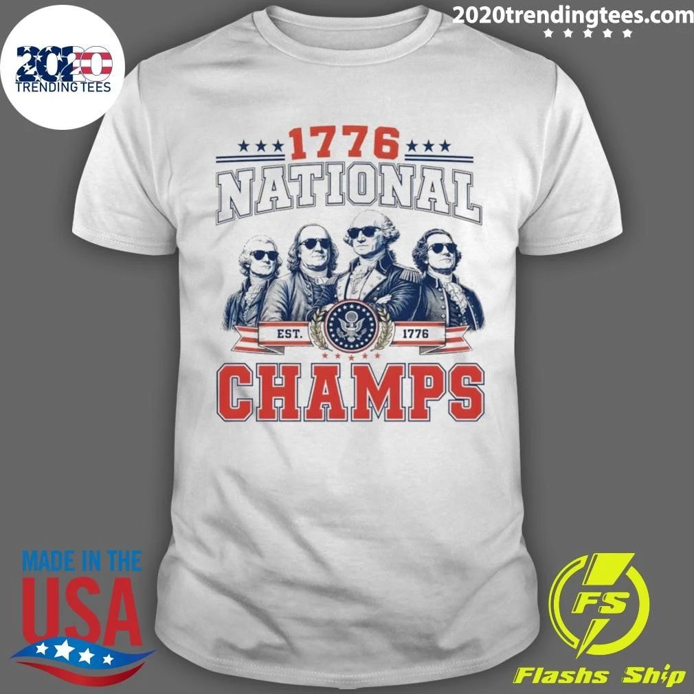 George Washington Est 1776 Patriotic National Champs 4th Of July Shirt