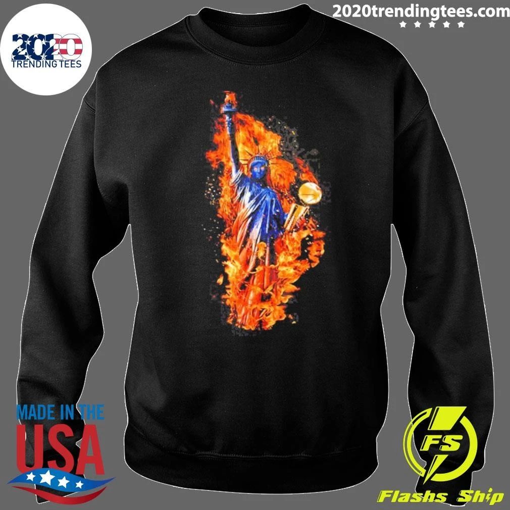 Statue of Liberty Holding NBA Championship Trophy Shirt