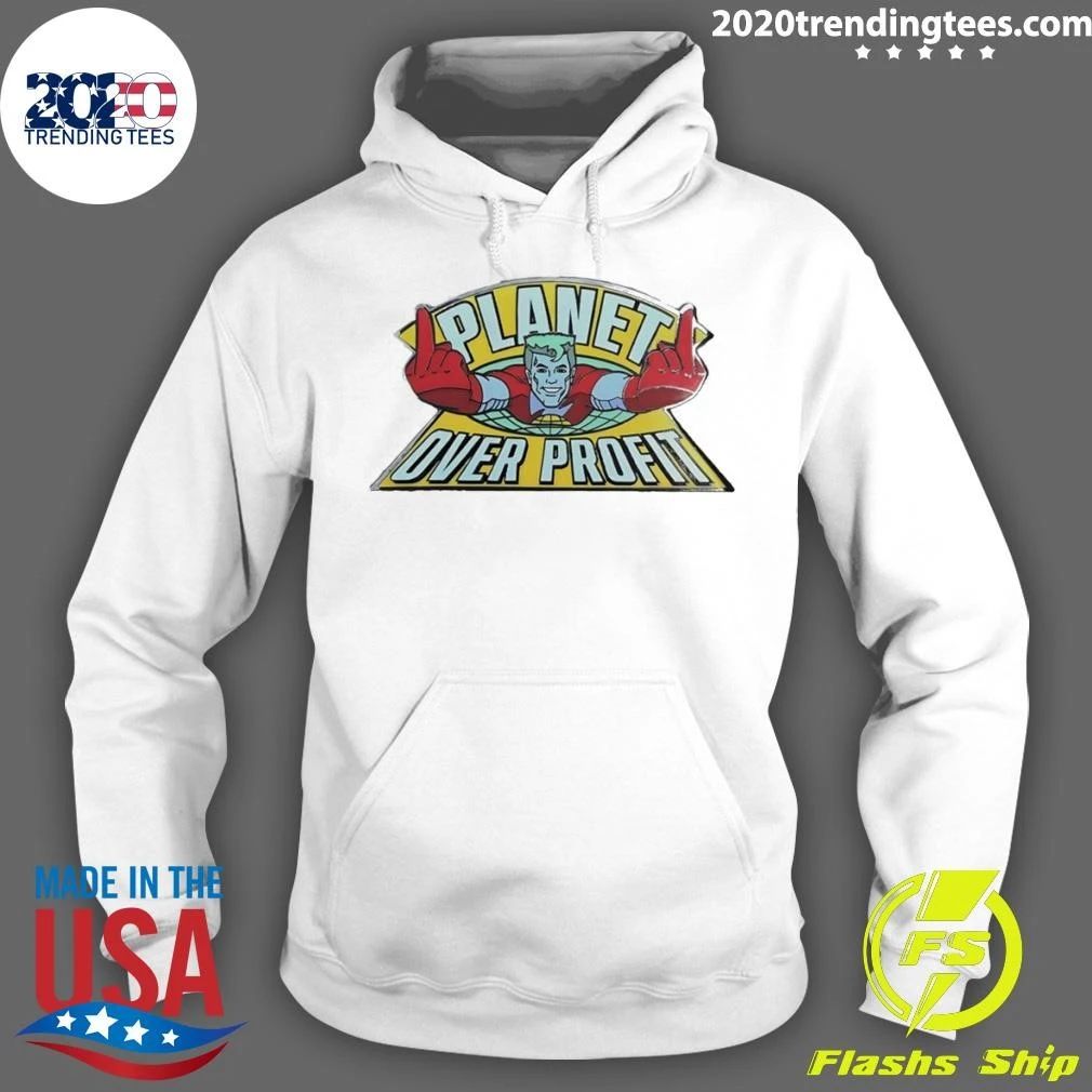 Captain Planet Enamel Pin Planet Over Profit Shirt