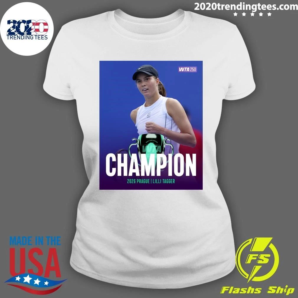 Lilli Tagger Wins Champion Pragua 2026 Poster Shirt