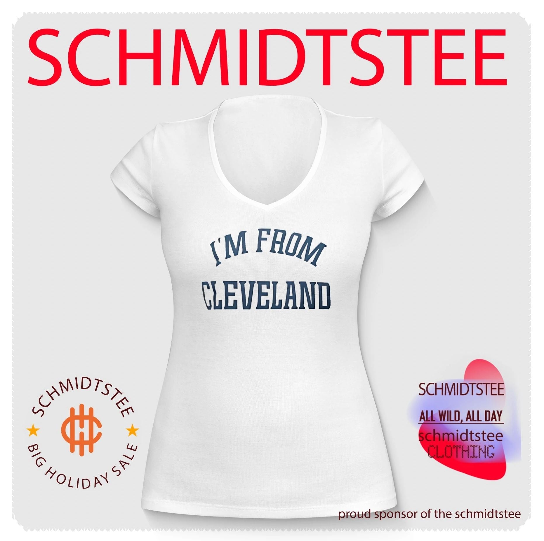 I’m from Cleveland simple text shirt