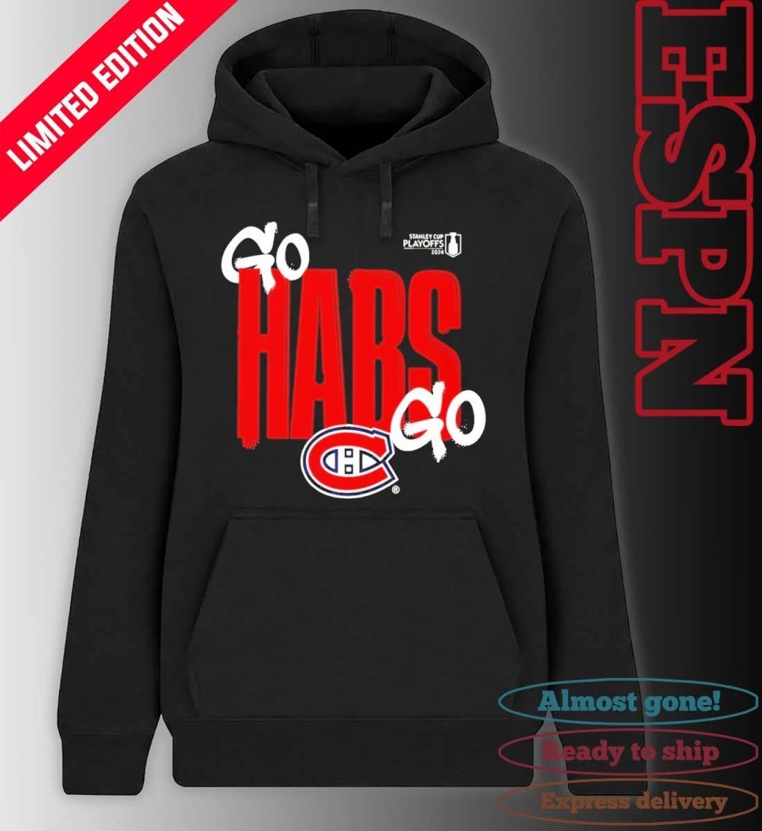 Montreal Canadiens Go Habs Go 2026 NHL Playoffs Slogan T-Shirt