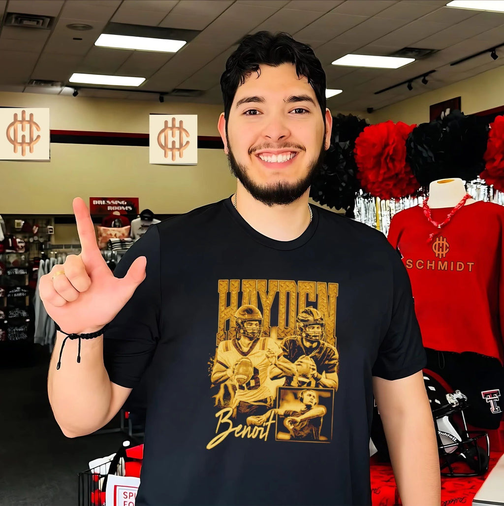 Hayden Benoit Football Player quarterback shirt
