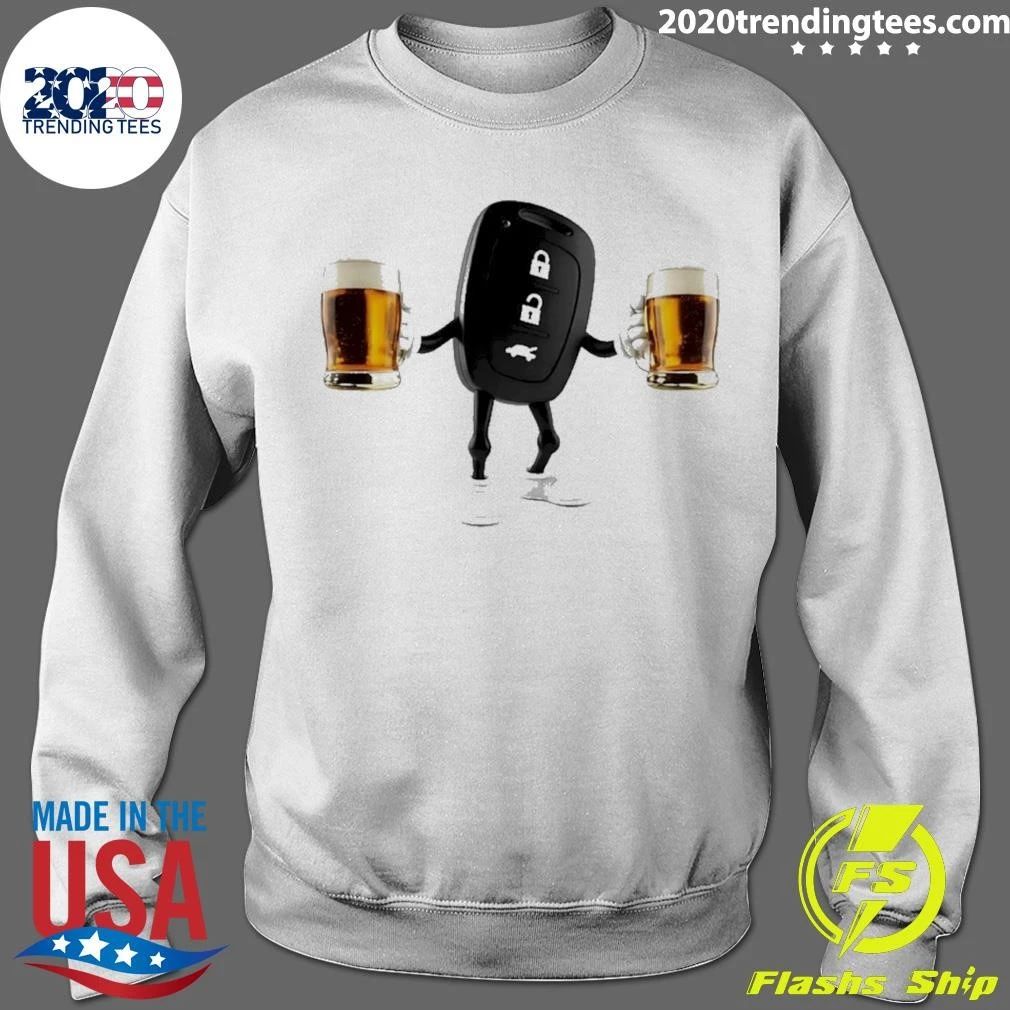 Car Keys With Beer Graphic Meme Shirt