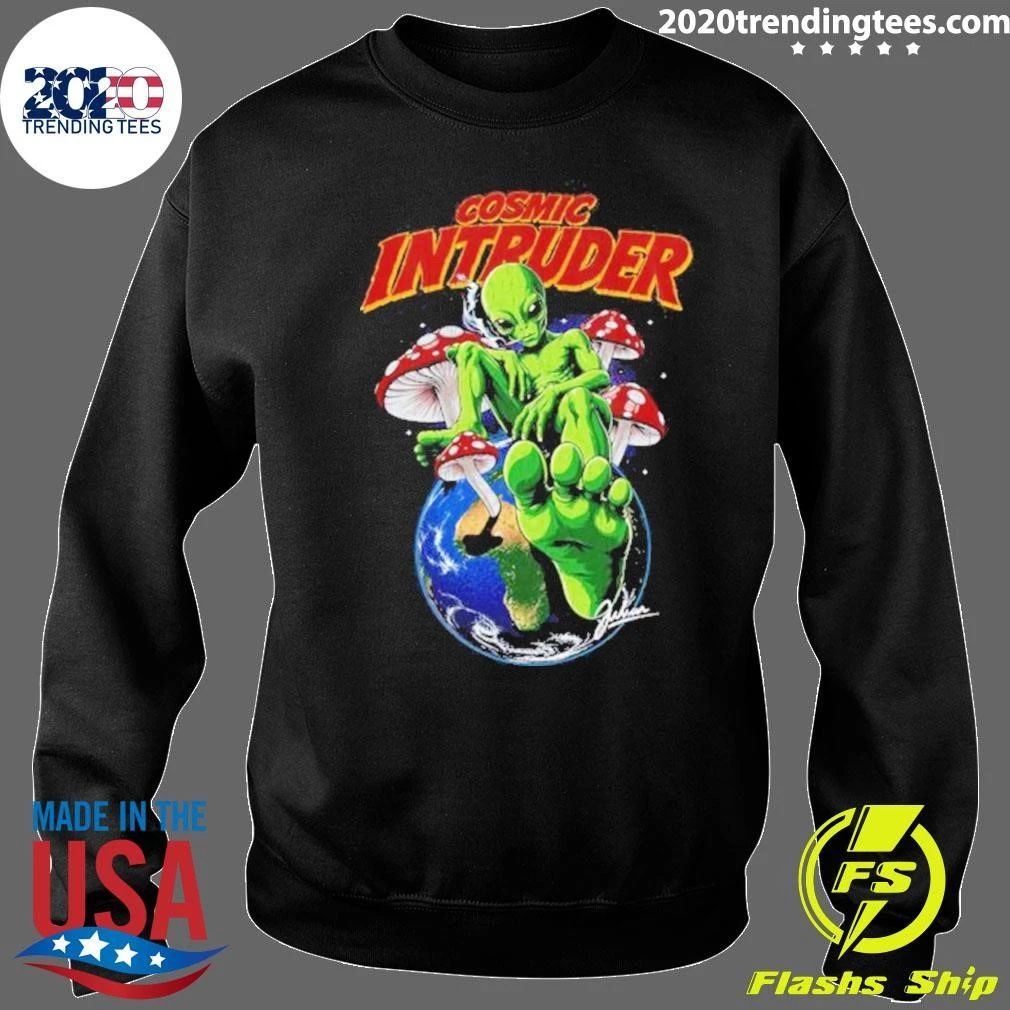 Cosmic Intruder Alien Graphic 2027 Shirt