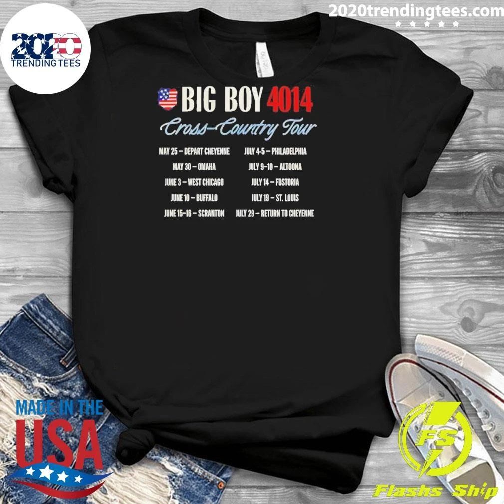 Big Boy 4014 Tour America 250th Train Cross Country Tour Shirt