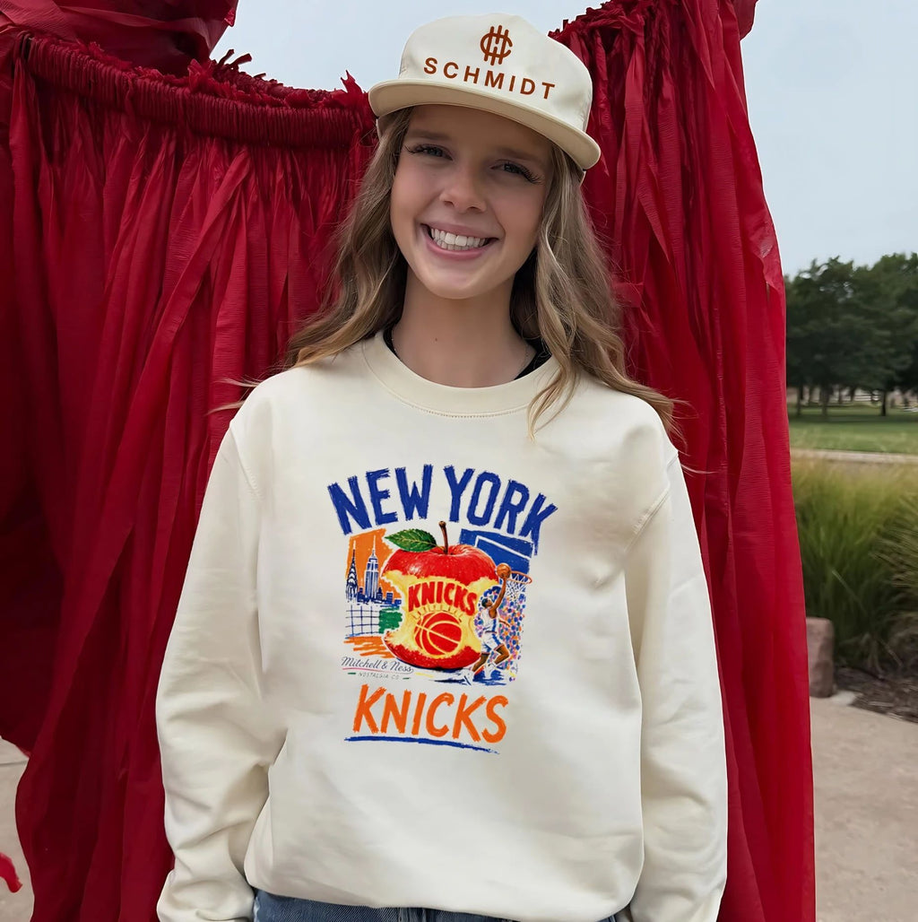 New York Knicks Concrete Apple paint shirt