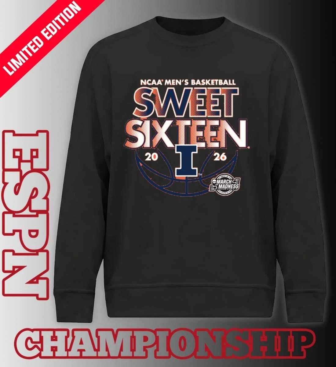 Sweet Sixteen 2026 Illinois NCAA Men’s Basketball Shirt