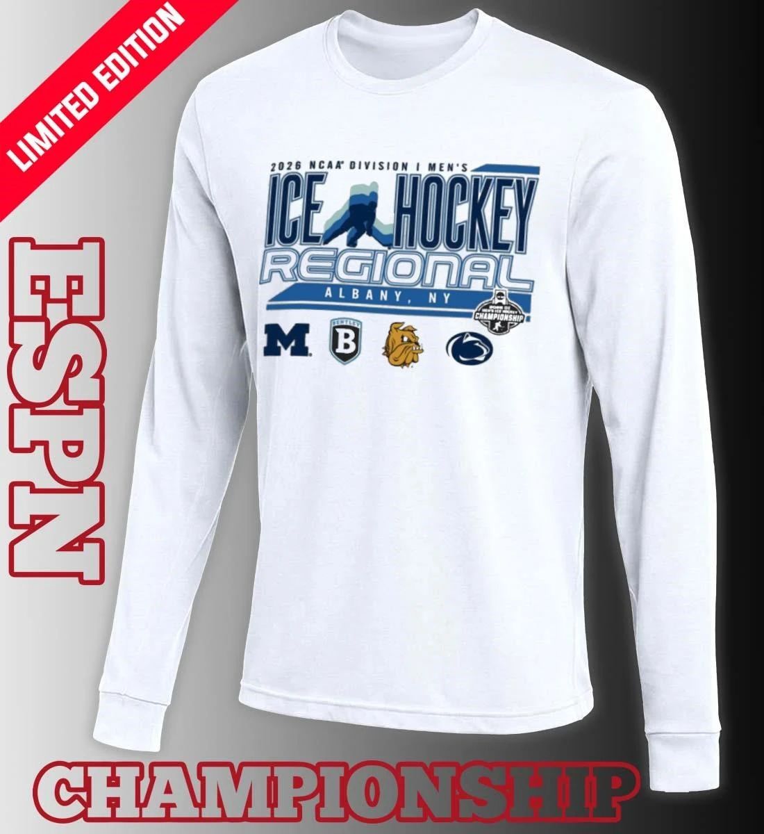 Albany, NY 2026 NCAA DI Men’s Ice Hockey Regional Shirt