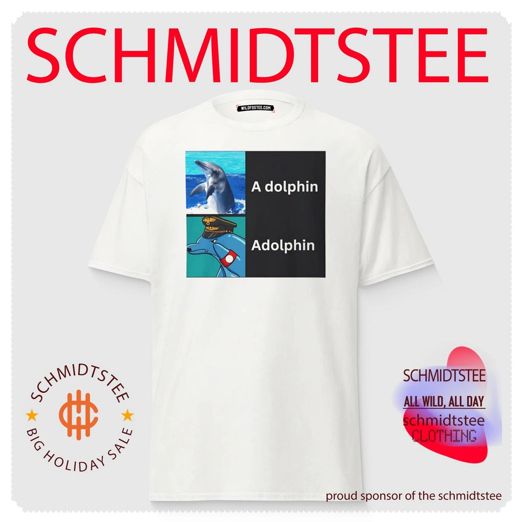 A Dolphin and Adolphin pun wordplay animal meme shirt