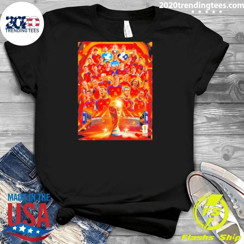 Spain Soccer 2026 Champions Celebration World Cup 2026 Shirt